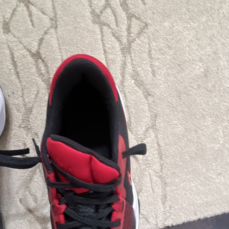 Nike Precision 6 Low Top Men's Mesh Lace Up Sneakers Red/Black/White gallery