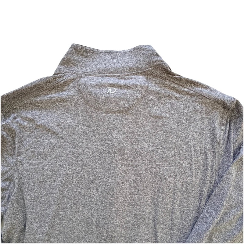 New 7D 7 Diamonds Core Performance 1/4 Zip Grey Heather Top L $109 NWT gallery