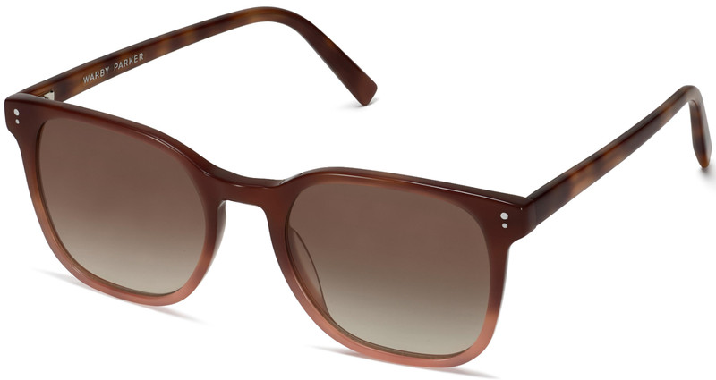 Warby Parker ROSIE Sunglasses Frames Mulberry Tortoise Fade Wide 52-20-142mm NWT