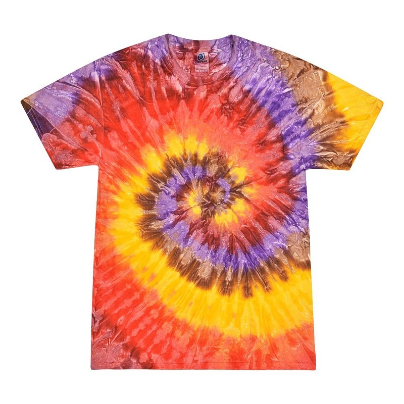 Multi-Color Tie Dye T-Shirts Adult SM - XXXXXL 100% Cotton Colortone gallery