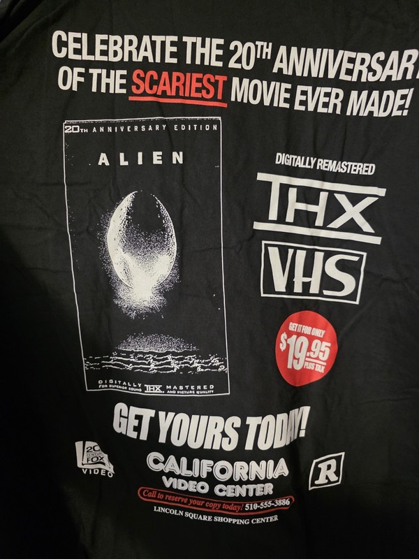 Rucking Fotten Alien 20th Anniversary T-Shirt Double Sided Shirt XL VERY RARE gallery