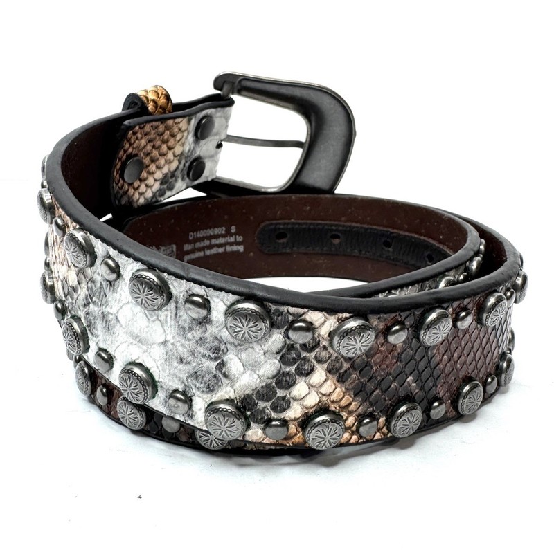 Angel Ranch D140000902 Womens Python StudsEdge Western Belt Multi- S Size gallery