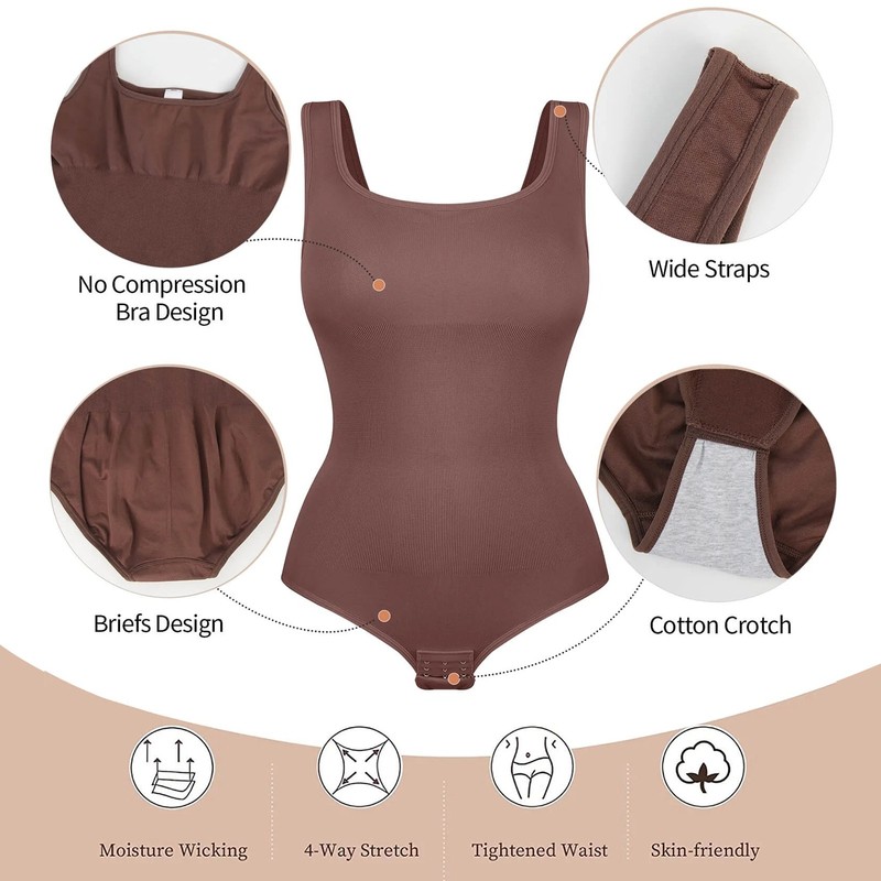1XL 2XL 3XL 4XL 5XL Shapewear Bodysuit Women Tummy Control Body Shaper Body Suit gallery