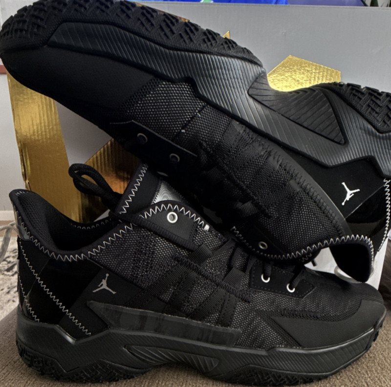 Jordan One Take II Black Metallic Silver CW2457-001 Men’s Athletic Sneaker Mesh