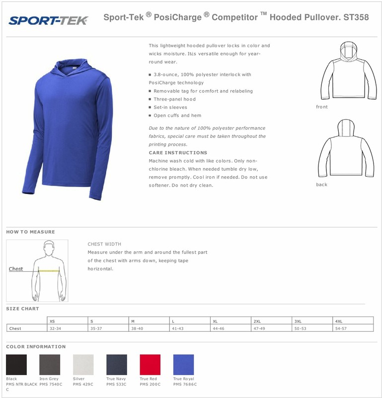 Sport-Tek Mens PosiCharge Dri-Fit Workout Pullover Hoodie ST358 gallery
