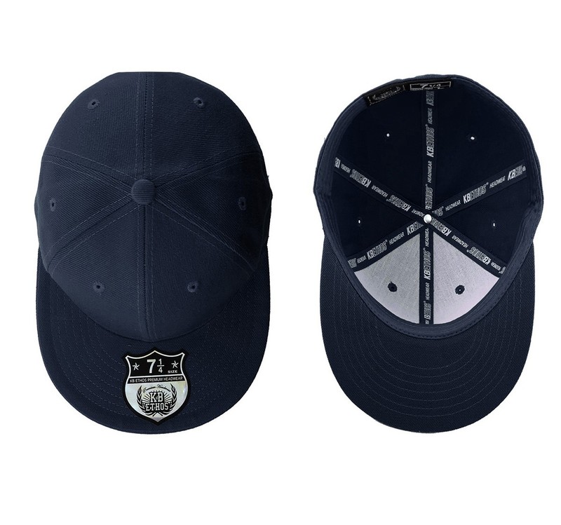 Premium Solid Fitted Baseball Cap Hat Blank Plain Flat Bill 9-Sizes Trucker gallery