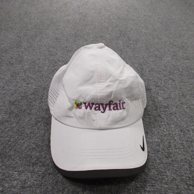 Nike Hat Panel Mesh HERITAGE86 Strap Back Cap Adult Adjustable Dad Running White