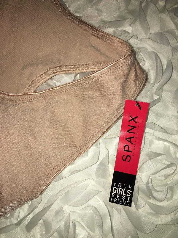 SPANX All Around Racer Back Rose Gold Beige Shapewear Bra # 2108 NEW Womens S gallery