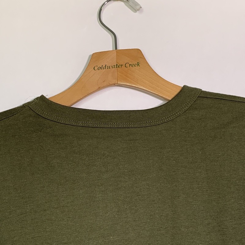 Peace Sign Classic Dark Green Graphic Shirt Sz S gallery