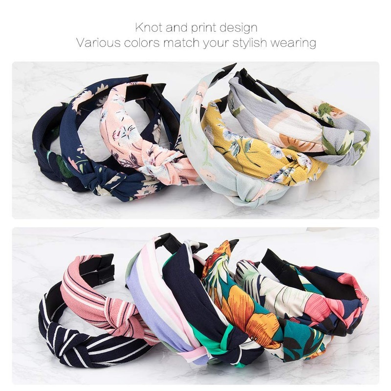 Wide Knotted Headbands for Women - 12 Pack 1 Count (Pack of 12), headbands 10 gallery