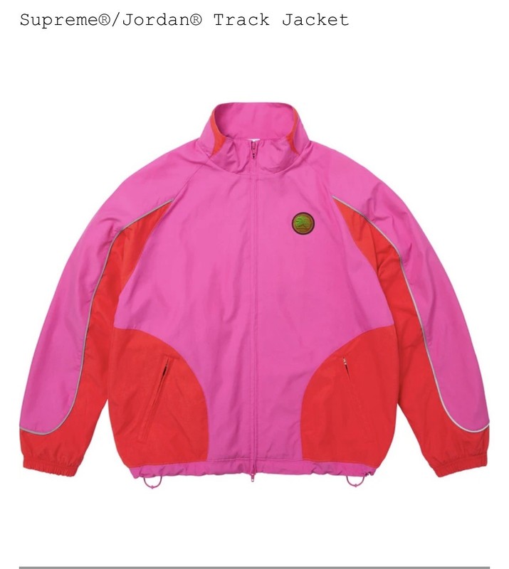 Supreme Jordan Track Jacket Pink SS26 Size Small IN HAND READY TO SHIP