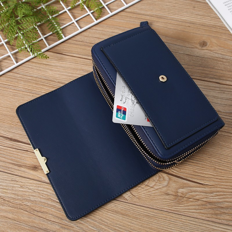 Large Capacity Shoulder Crossbody Bag Cell Phone Bags Double Zipper Wallet Purse gallery