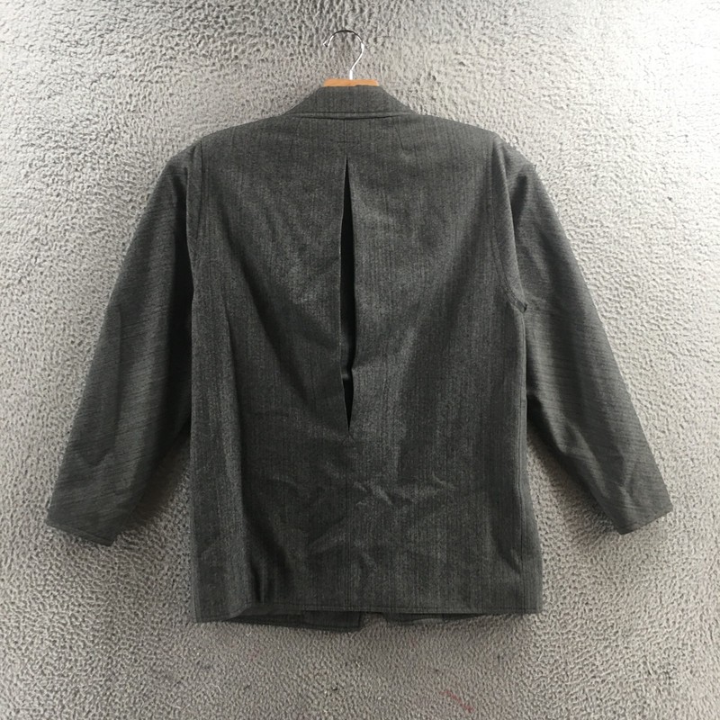Harve Benard Blazer Jacket Mens 10 Gray Long Sleeve Casual Front Pocket Button gallery