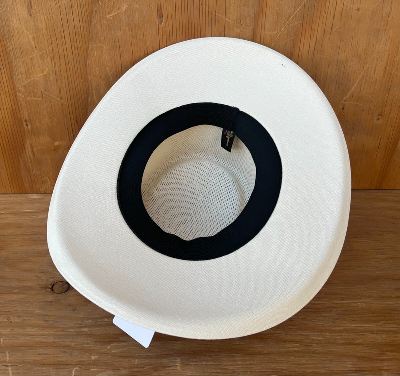 SAND COLOR MEN'S PANAMA STYLE SUMMER HAT LIGHT WEIGHT BEACH OR GOLF STYLE HAT gallery