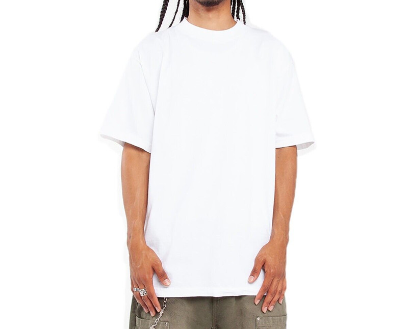 Shaka Wear Garment-Dyed Crewneck Heavy Knit T-Shirt Plain Blank Tee New S-5XL