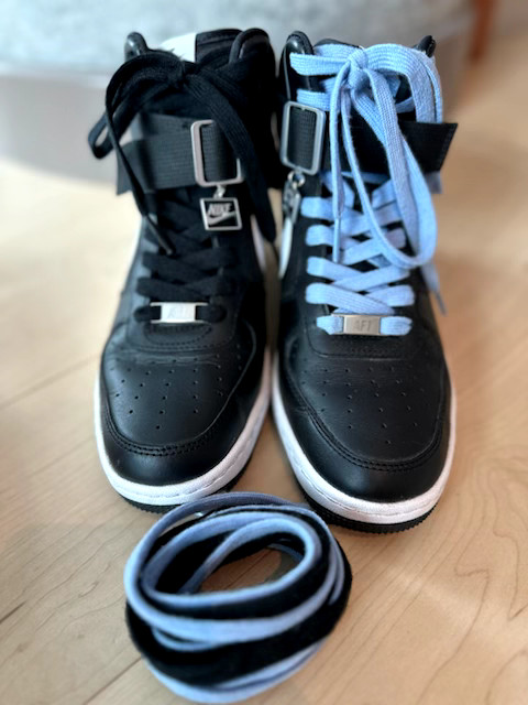 Size 8.5 - Nike Lunar Force 1 Sky High Black W Worn Once 2 pairs of shoe laces gallery