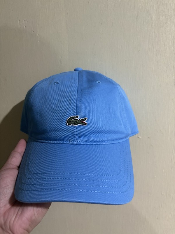 Lacoste Unisex Adults Baseball Cap Adjustable Strapback Solid Blue One Size
