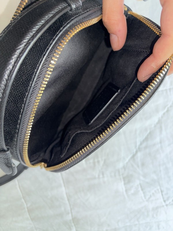 Coach Black Serena Satchel Crossbody Bag Gold Hardware Zip, Adjustable Strap gallery