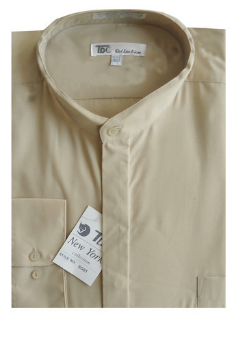 Mens' Mandarin Collar ( banded collar) Dress Shirt Cotton Blend Style SG01 gallery