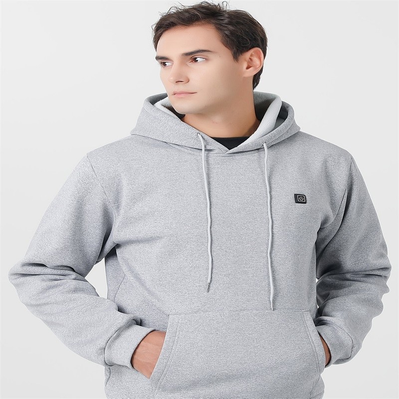 Heated Hoodie for Men & Women –Unisex Electric Sweatshirt with 3 Adjustable Heat gallery