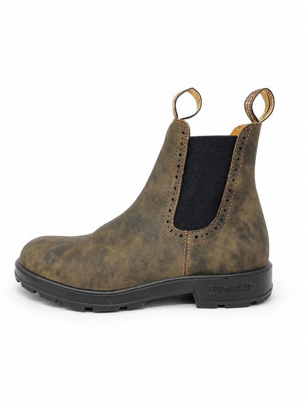 BLUNDSTONE 1351 RUSTIC BROWN CHELSEA BOOTS NEW UNISEX MULTIPLE SIZES gallery