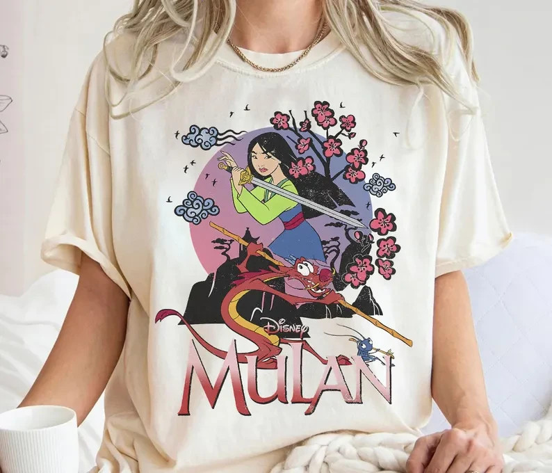 Mulan And Mushu Collage Portrait Logo T-Shirt, Magic Kingdom Shirt