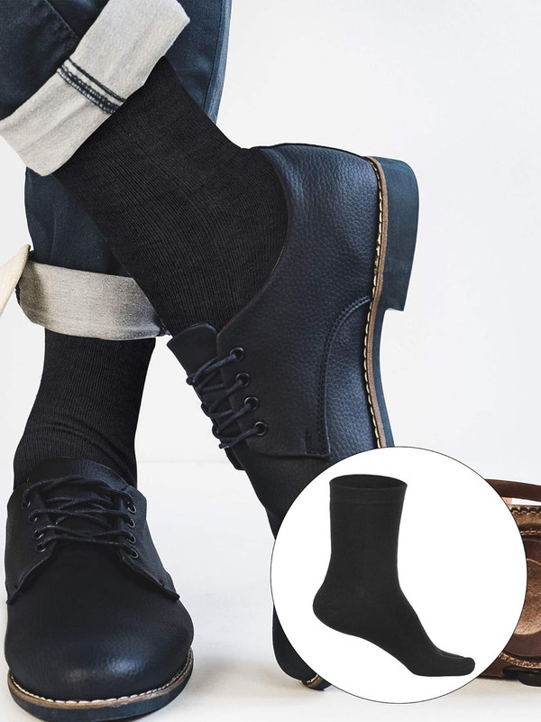 Geyoga 6 Pairs Flip Flop Socks Tabi Split Toe Socks Elastic Cotton for Men Women gallery