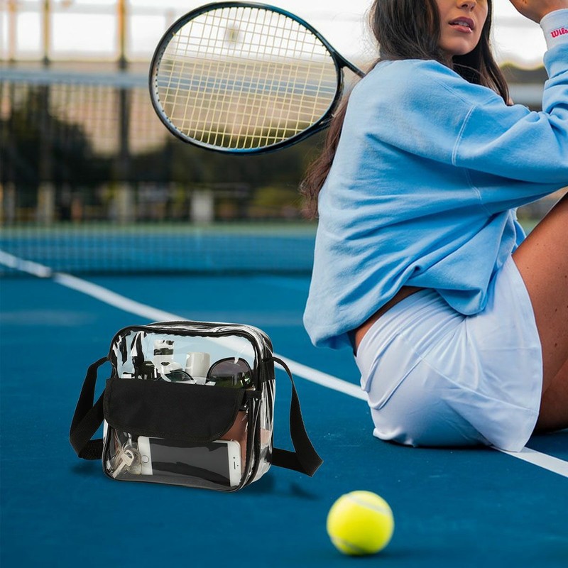 Clear Fanny Pack Men Women Waist Pouch Belt Bag Crossbody Gym Stadium Security gallery