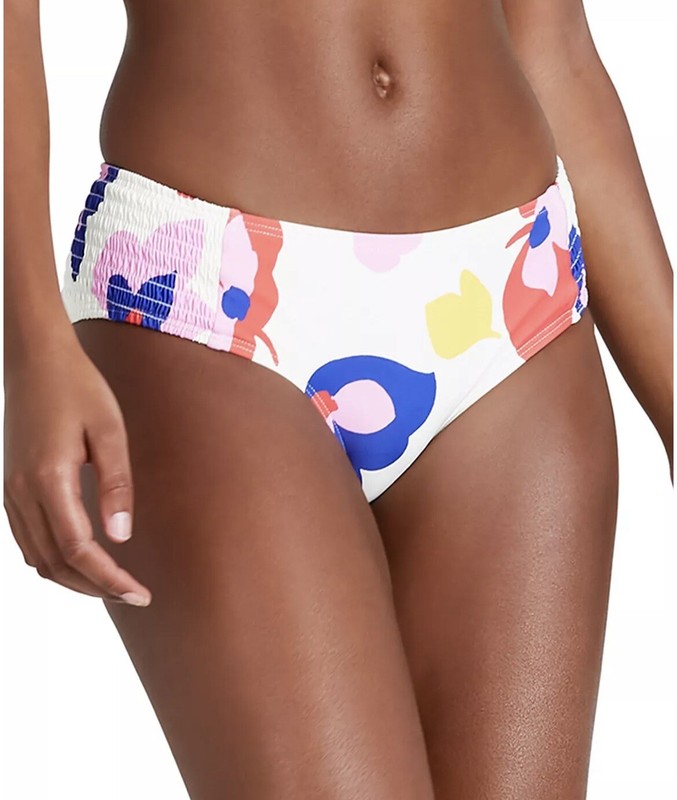 Kate Spade New York Smocked Floral Print Bikini Bottom, XS, $85
