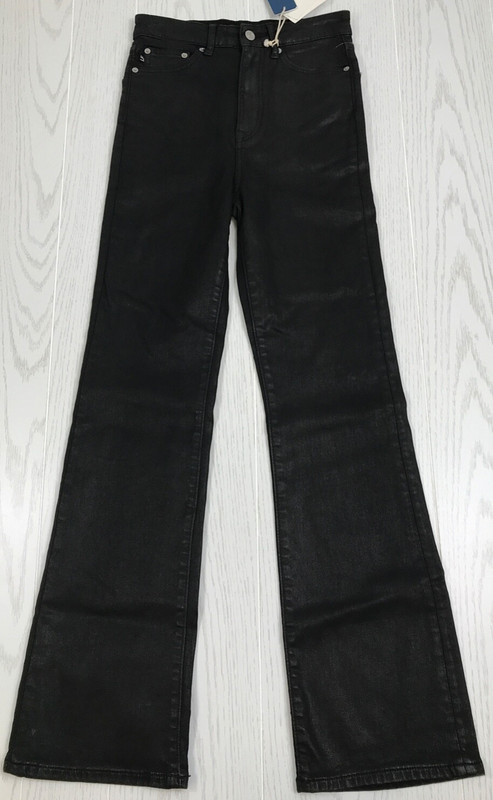 Lovers and Friends Greyson Jeans Womens 26 Ultra High Rise Black Slim Boot New