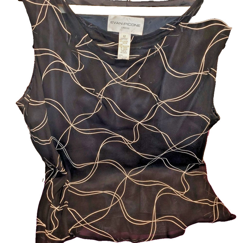 Evan Picone Lined Shell Top 12