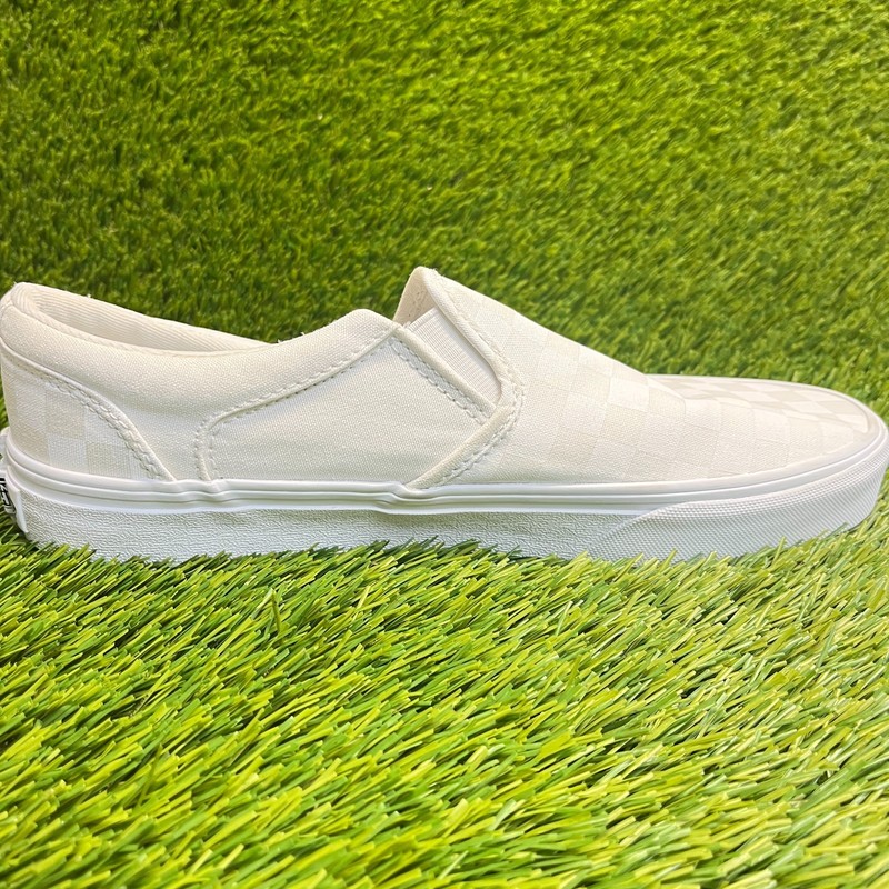 Vans Classic Slip-On Checkerboard Mens Size 8 White Athletic Shoes Sneakers gallery