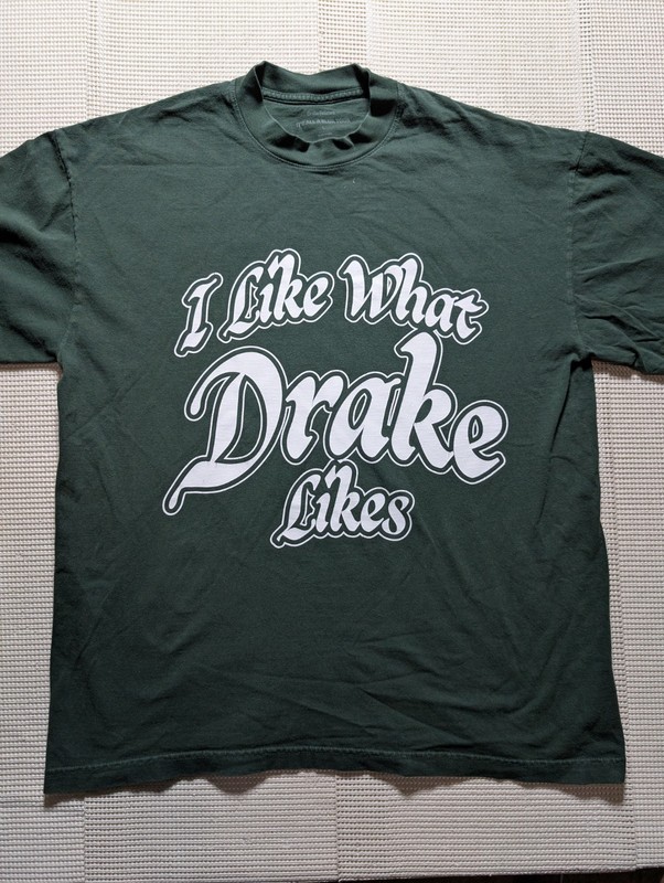 DRAKE Related x OVO I Like What Drake Likes IAAB 2023 Tour Green Large Rap Tee