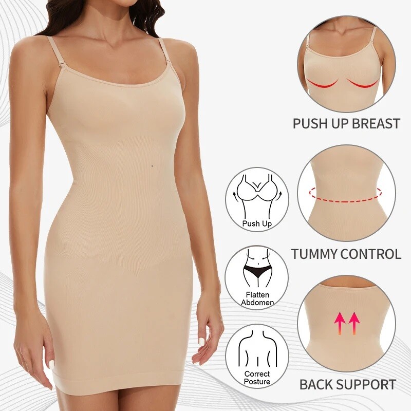 COMFREE Women's Slips Being Underclothing Shapewear Tummy Control Dresses Skirts gallery
