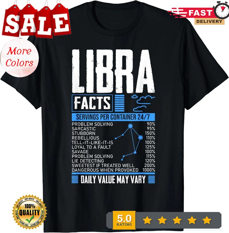 2026/ LIMITED Funny Libra Zodiac Facts September October Month Libra T-Shirt