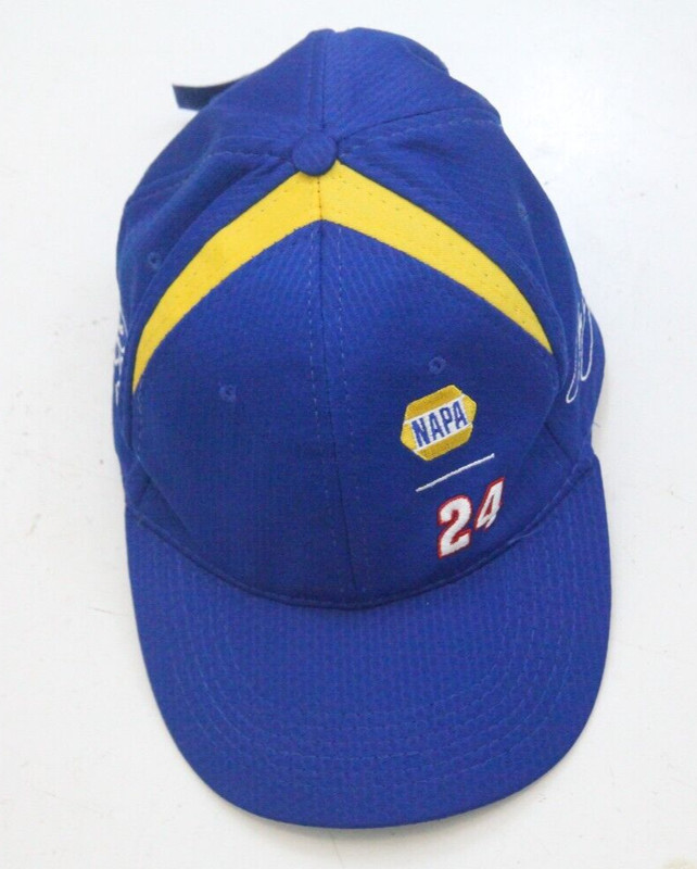 Napa Blue & Yellow Poly Cotton Men’s Mans Baseball Hat Strap Back Adult Cap NN22