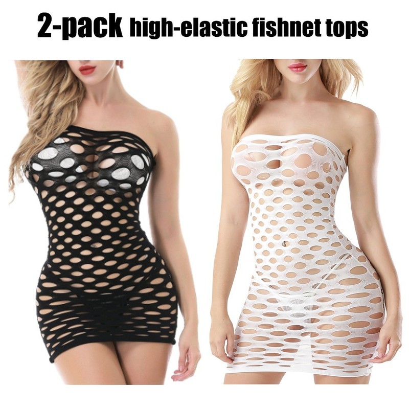 Cozy Feel Fishnet Mesh Body Stocking Bodysuit Nightwear Lingerie Dress Style 606 gallery
