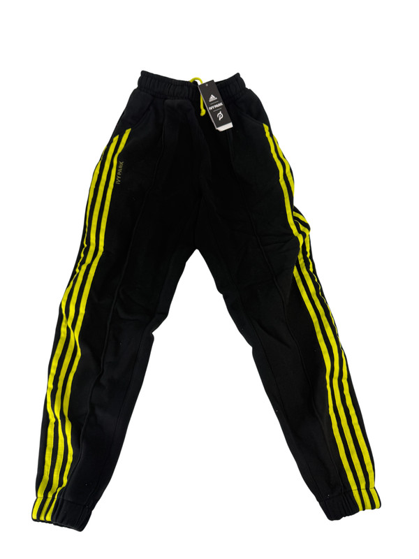 Adidas Ivy Park Joggers Unisex 2XS Black/Yellow Sweatpants HG0491 New
