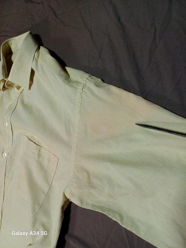 Men's Giorgio Shirt Yellow Cotton 38 / M / 46 gallery