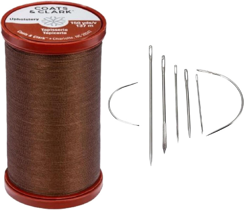 Extra Strong Upholstery Thread, 150 Yds, S964, Bundle with Assorted Heavy Duty