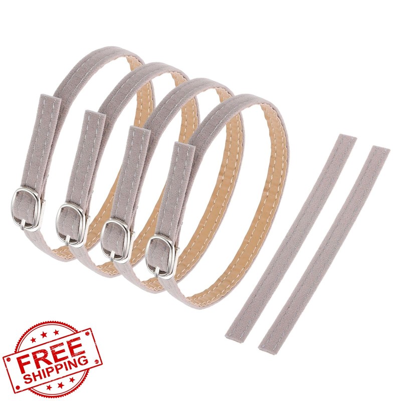 uxcell Detachable Heel Ankle Strap for Shoes Polyester Fiber Bands
