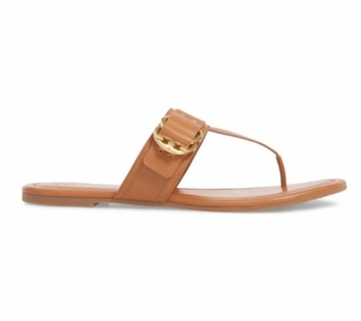 Tory Burch Tan Masden Flats sandals . Size – 8