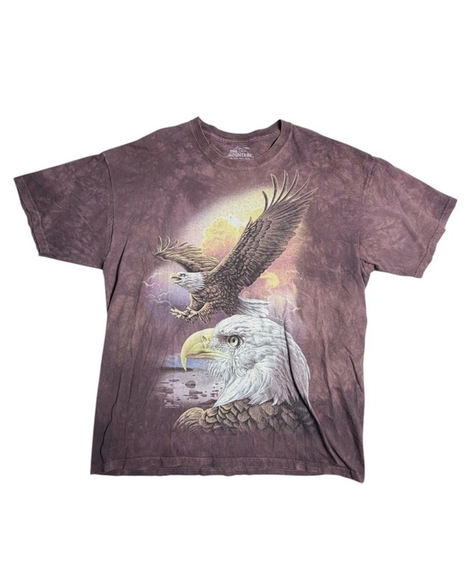 Vintage AOP The Mountain Eagle Graphic T-Shirt Size 2XL