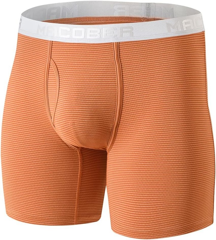 Mens Stretch Open Fly Boxer Briefs Multipack With Comfort Waistband Underwear