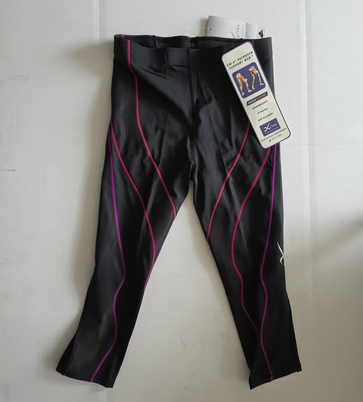 CW-X – Conditioning Wear – Compress Legging – 3/4 Length – PerformX – LG – Black