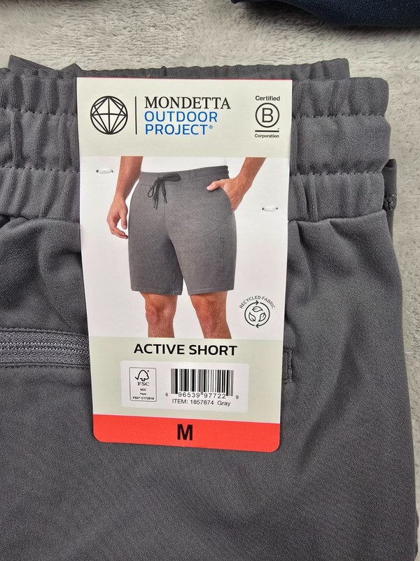 New Mondetta Outdoor Project Active Shorts Mens Zip Pocket Pick Size Color gallery