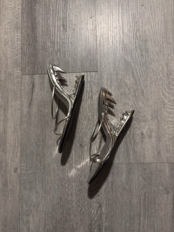 GCDS MORSO HEELS In Silver