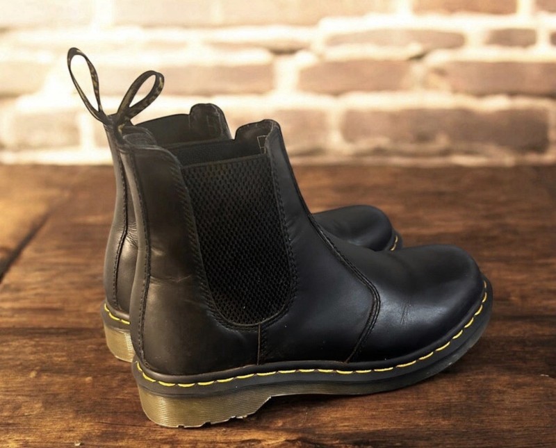 DR MARTENS 2976 Chelsea Stiefel Leder Schwarz England EU38 UK5 US7 Leather Boots gallery