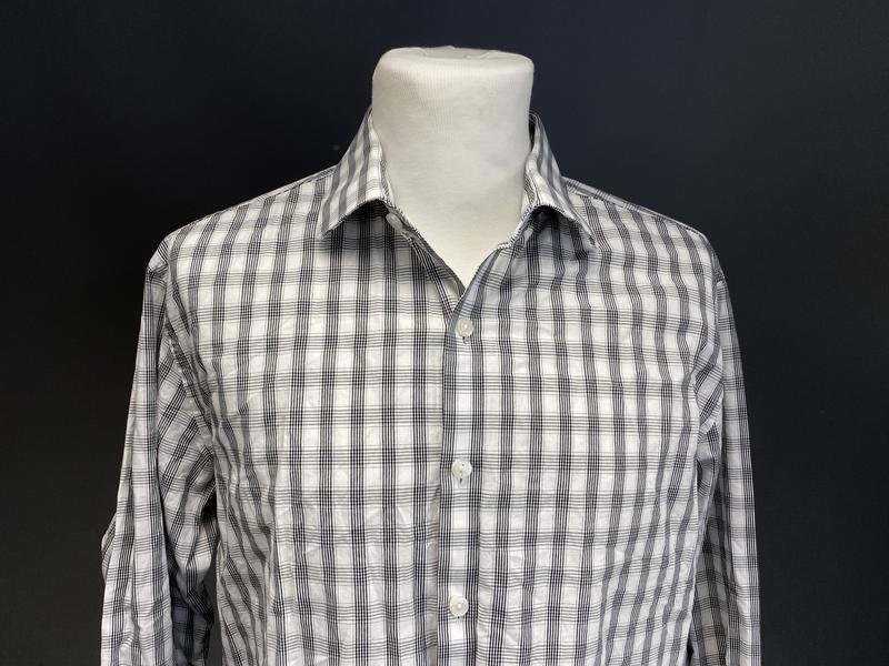Men Kenneth Cole Reaction Shirt Grey Cotton 40 /L gallery