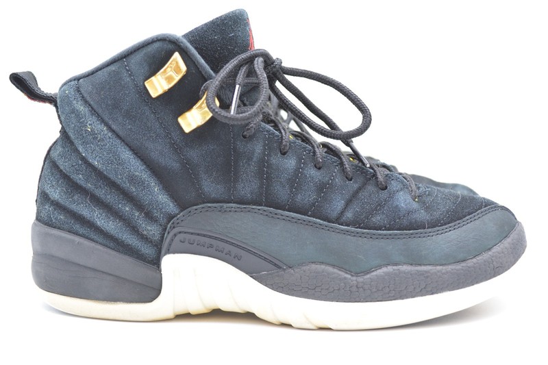 Air Jordan 12 Retro Reverse Taxi Basketball Sneakers 153265-017 Size 5Y